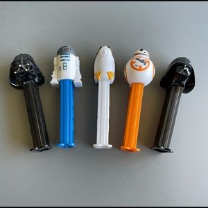 EUC Star Wars Pez Dispensers-Set of 5